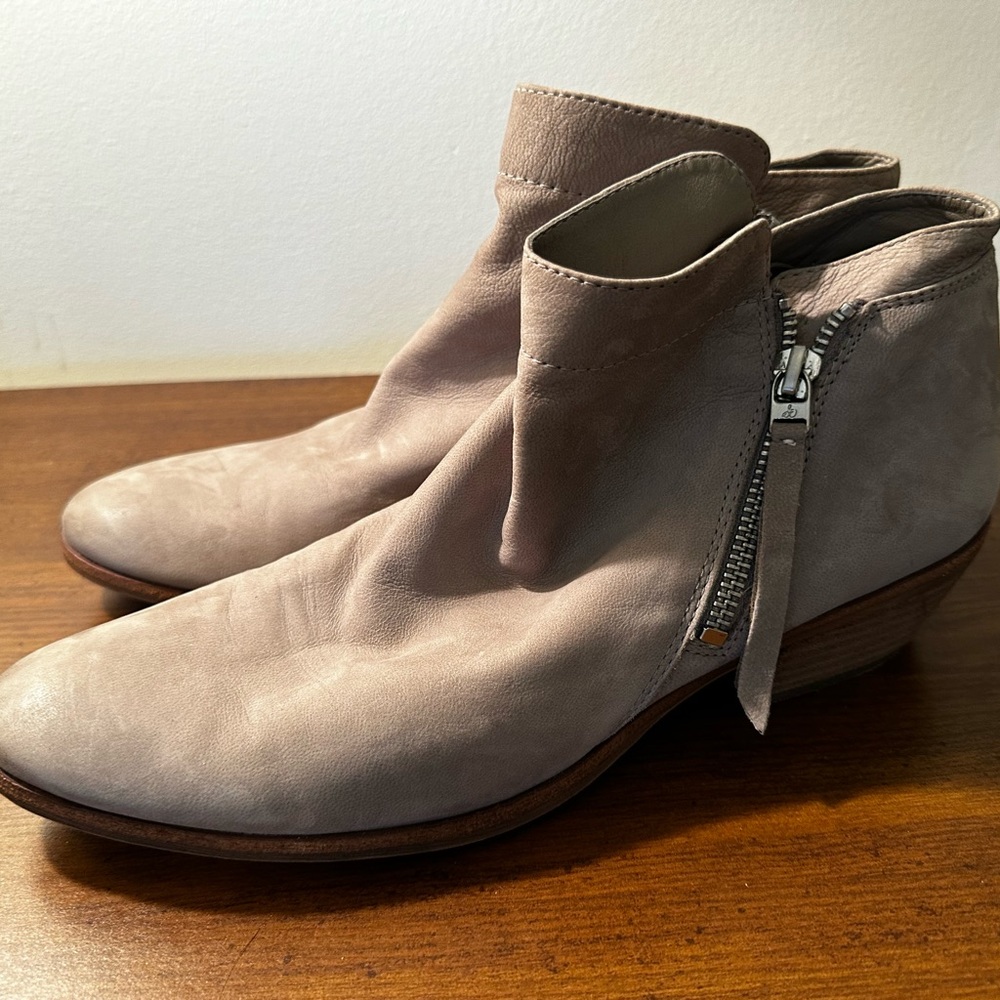 Women’s Sam Edelman booties size 10.5 suede gray